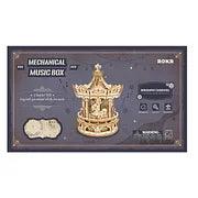 Carousel Mechanical Model With Music Box - PuzelCraft